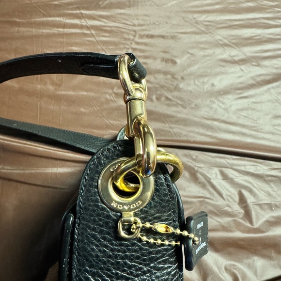 Coach X Jean Michel Basquiat Kleo Handbag 17 for Women Gold/Black - Picture 6 of 13